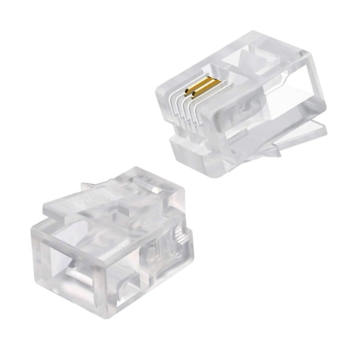 RJ 11 TELEFON SOKETİ 6P/2C (100LÜK PAKET) (K0)