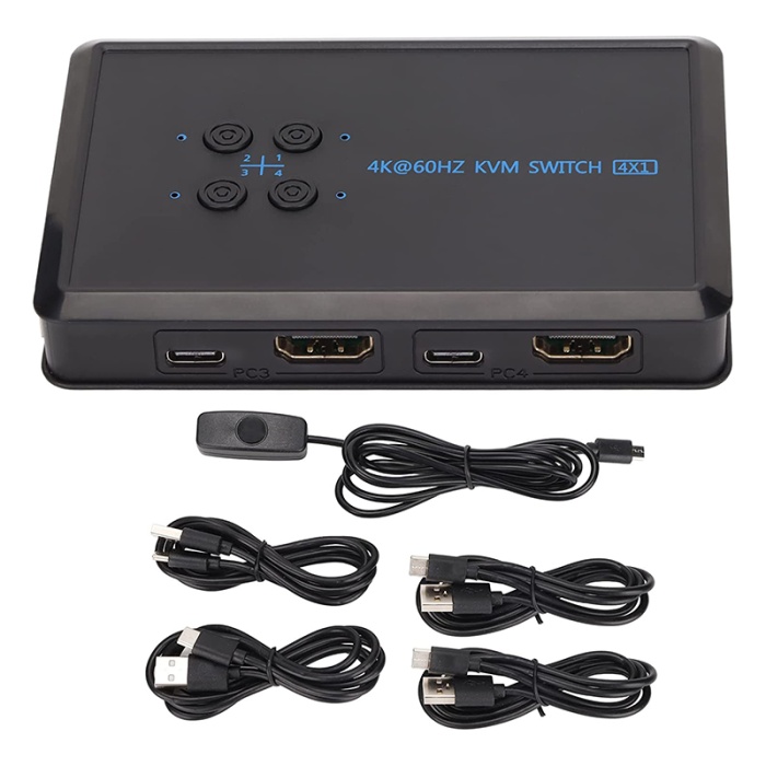 4K HDMI KVM SWITCH 4X1 (K0)