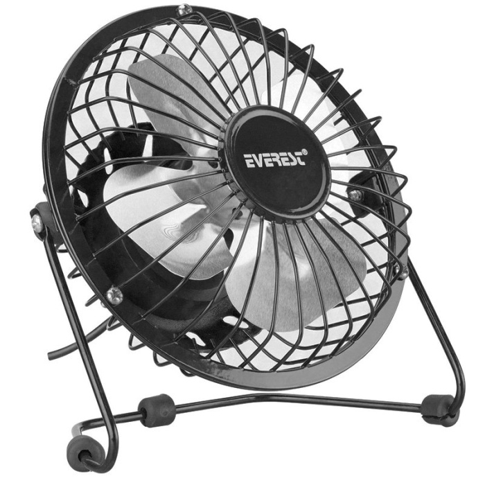 EVEREST EFN-482 MASAÜSTÜ METAL SİYAH FAN (K0)