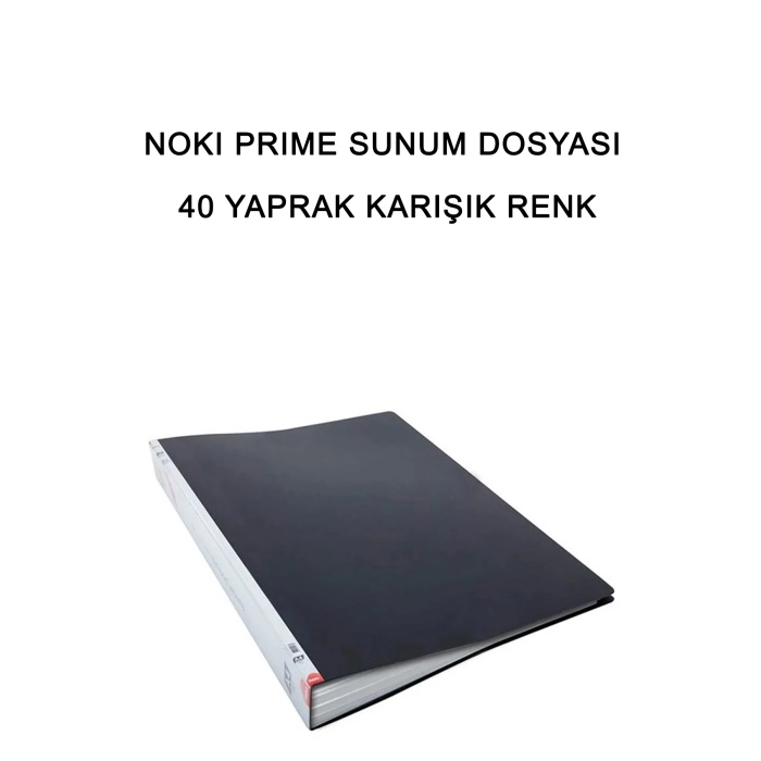 Noki Prime Sunum Dosyası 40 Yaprak Karışık Renk