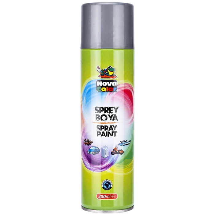 Nova Color Sprey Boya 200 Ml Gümüş