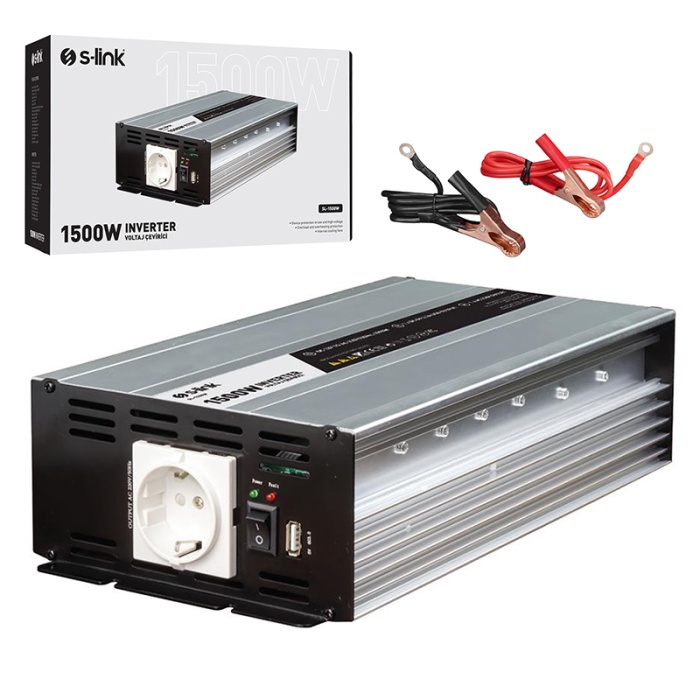 S-LINK SL-1500W 1500W DC12V-AC230V INVERTER (K0)