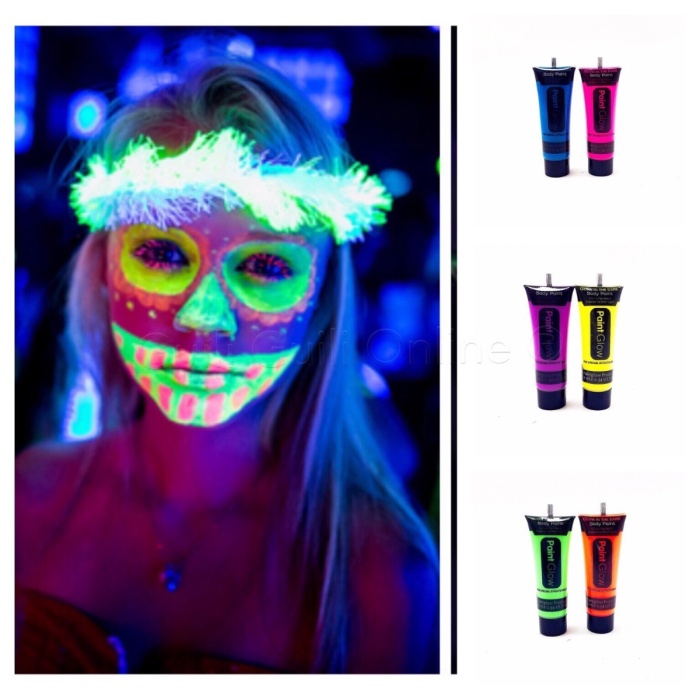 Glow Stick Boya Fosforlu Krem Boya 12 Adet (K0)