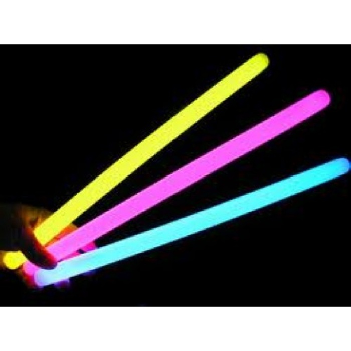 Karanlıkta Parlayan Fosforlu Glow Stick Kalın Çubuk 30 cm 1 Adet (K0)