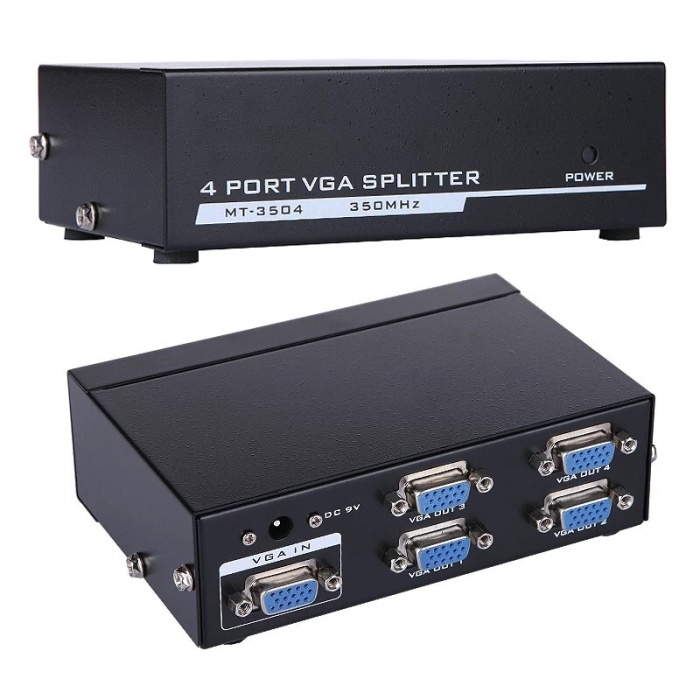 4 PORT 250 MHZ MONİTÖR ÇOKLAYICI VGA SPLITTER DAĞITICI (81) (K0)