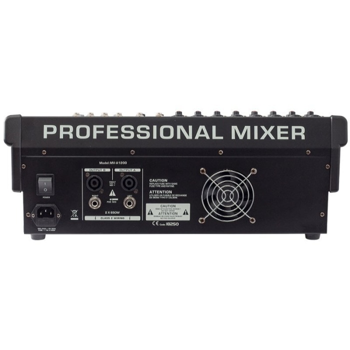 MV-A1200 12 XF CH-2X650-W USB/BT POWER MIXER