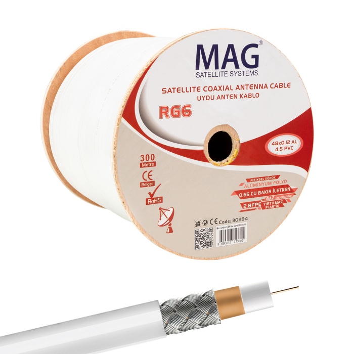 MAG RG59 FA MİNİ ANTEN KABLOSU (300 METRE)