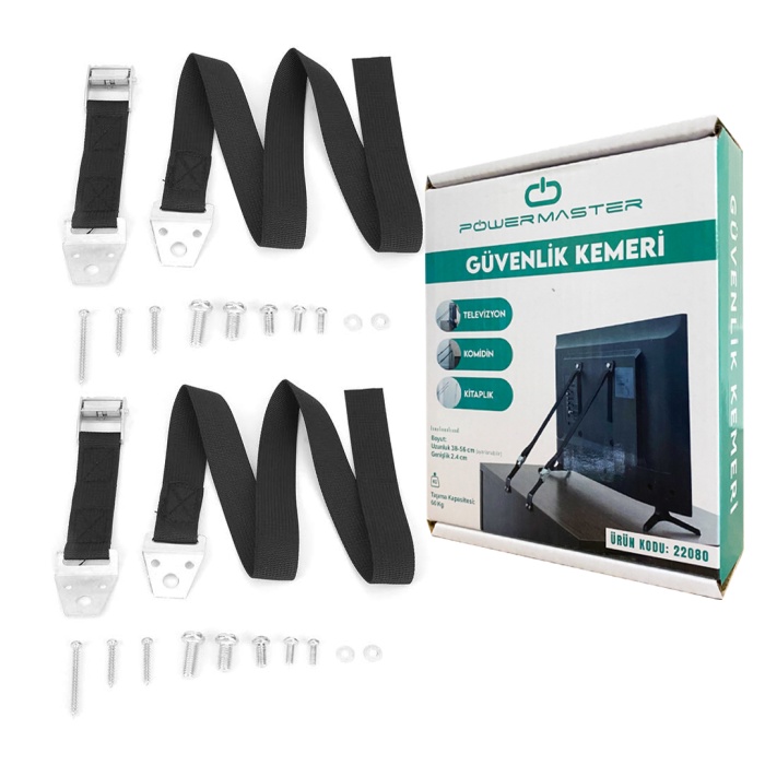 PWR-22080  15 - 75 LCD GÜVENLİK KEMERİ (LCD VE BEBEK GÜVENLİK KEMERİ)