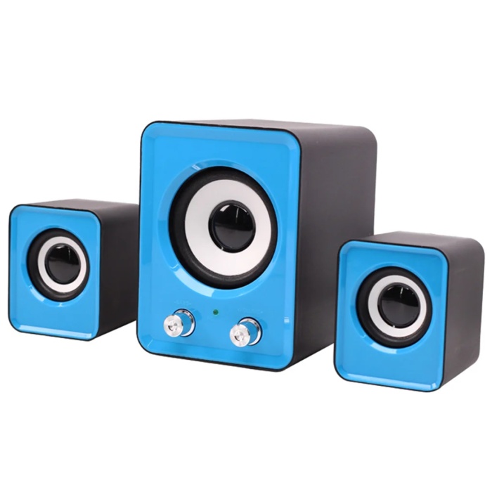 FT-202 2+1 USB MİNİ HOPARLÖR - SPEAKER (5W+2W+2W - 4 OHM)