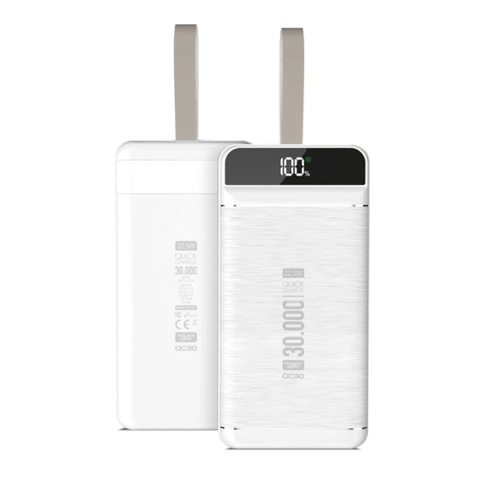 QC30 30000 MAH 3 USB DİJİTAL EKRAN POWERBANK (K0)