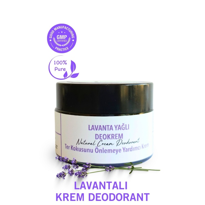 Lavanta Yağlı Krem Deodorant 30 ml. %100  Doğal