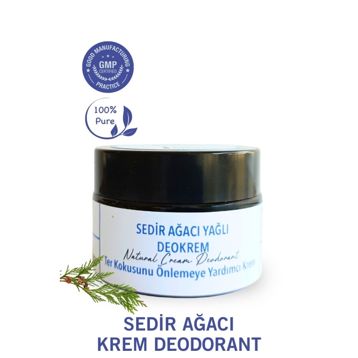 Sedir Ağacı Yağlı Krem Deodorant 40 ml. %100 Doğal