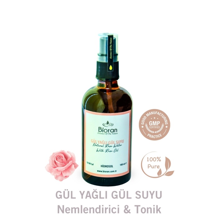 Gül Yağlı Nemlendirici ve Gözenek Sıkılaştırıcı Sprey Tonik 100 ml