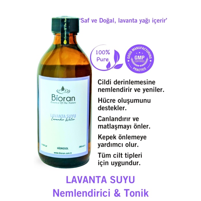 Lavanta Suyu Nemlendirici ve Antioksidan Tonik 200 ml