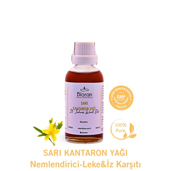 Sarı Kantaron Yağı %100 Saf Bitkisel Yağ 50 ml. (St Johns Wort Oil)