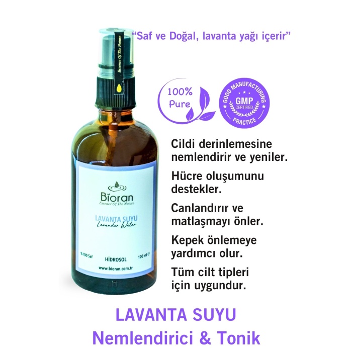 Lavanta Suyu Nemlendirici ve Antioksidan Sprey Tonik 100 ml