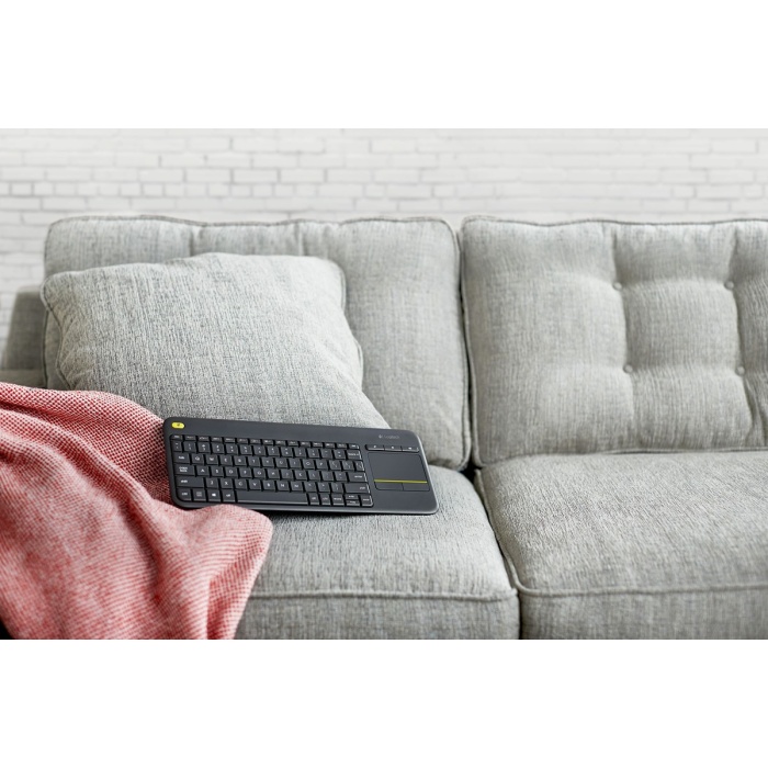 LOGITECH K400 PLUS KABLOSUZ TOUCH KLAVYE-SİYAH