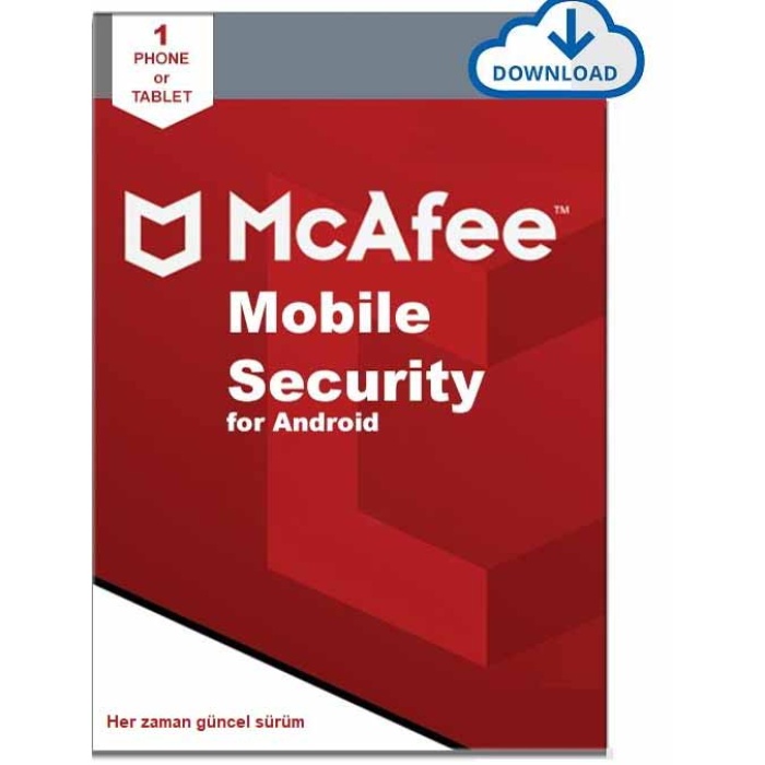 MCAFEE MOBILE SECURITY ANDROID - 1 CİHAZ