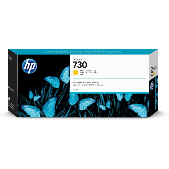 P2V70A — HP 730 300 ml Sarı DesignJet Mürekkep Kartuşu