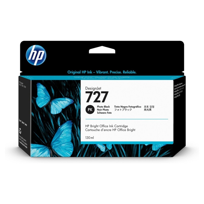 B3P23A HP 727 130-ml Foto Siyah DesignJet Mürekkep Kartuşu