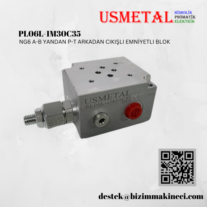 PL06L-1M30C10 YANAL PORTLU PARALEL EMNİYETLİ BLOK