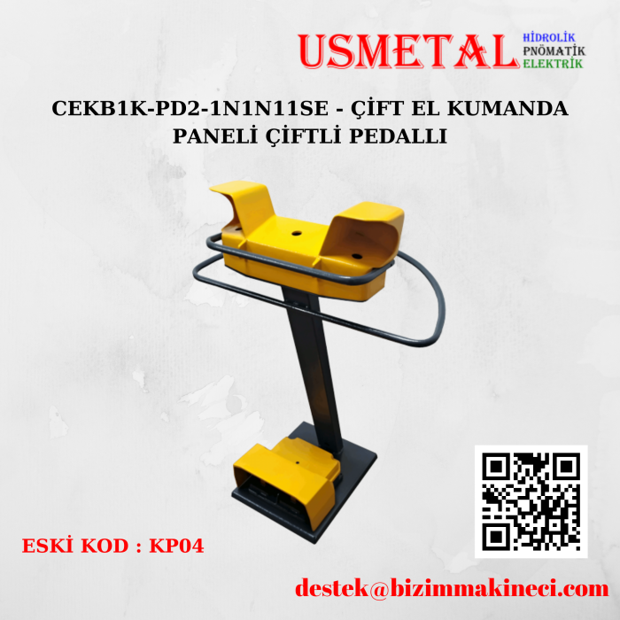 CEKB1K-PD2-1N1N11SE - ÇİFT EL KUMANDA PANELİ ÇİFTLİ PEDALLI