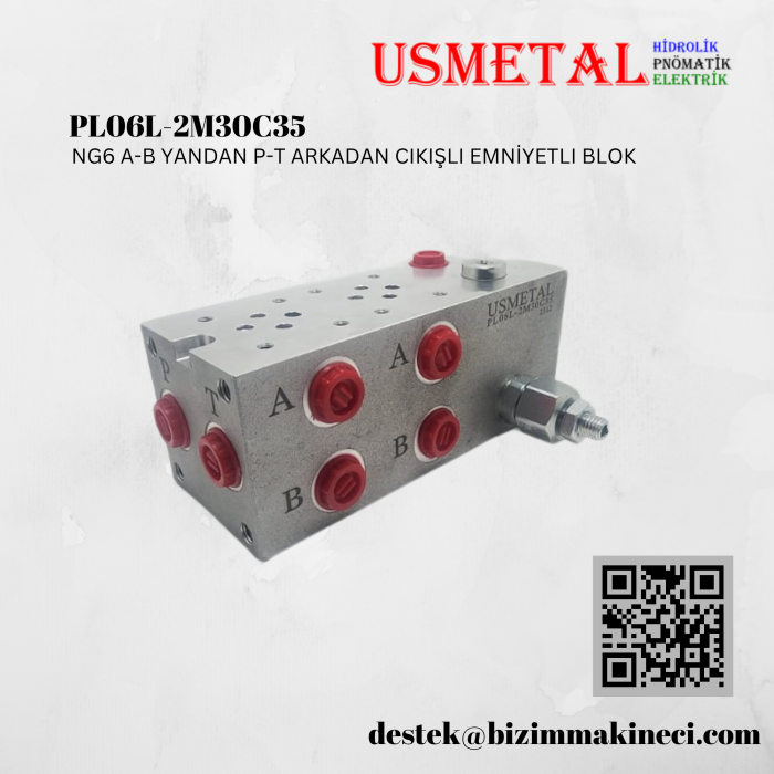 PL06L-2M30C35 YANAL PORTLU PARALEL EMNİYETLİ BLOK