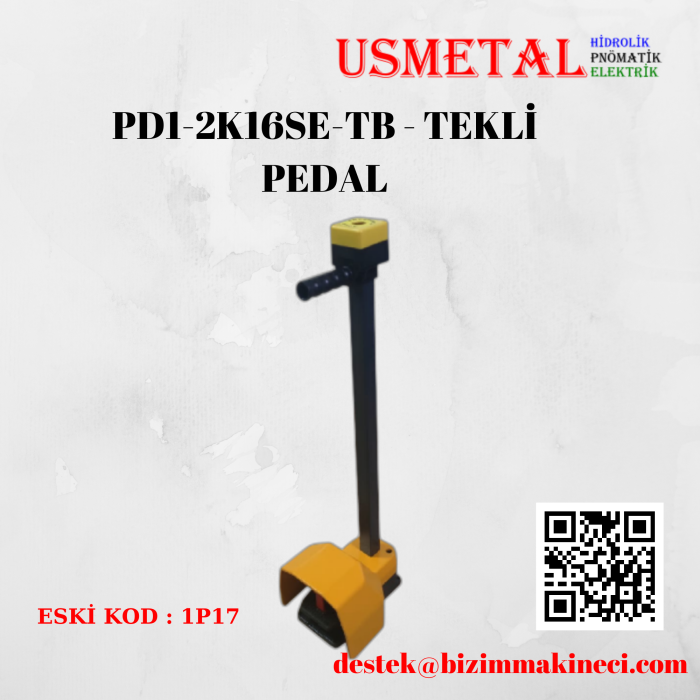 PD1-2K16SE-TB - TEKLİ PEDAL