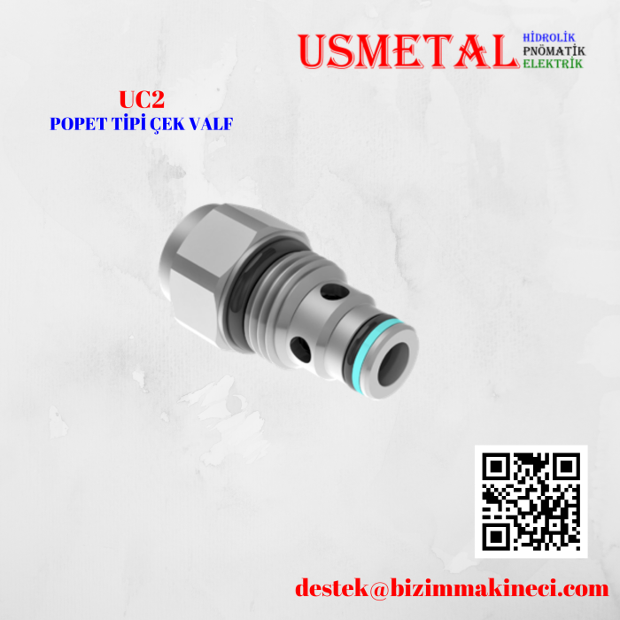 UC245 SAE 8/2 4,5 BAR POPET TİPİ ÇEK VALF