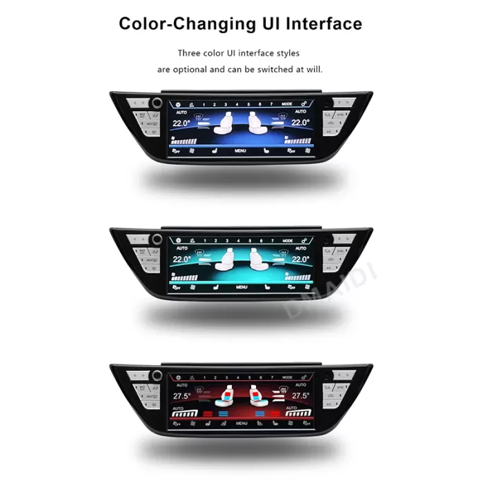 BMW 5 serisi F10 F11 M5 X3 X3M X4 X4M  2018-2022 AC Dokunmatik LCD Ekran Klima Paneli