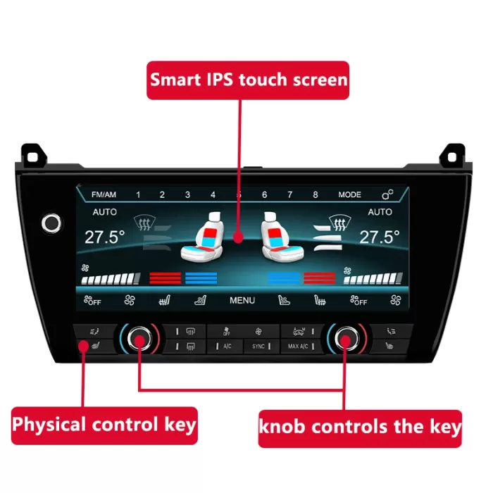 BMW 5 serisi F10 F11 F18 2011-2017 AC Dokunmatik LCD Ekran Klima Paneli