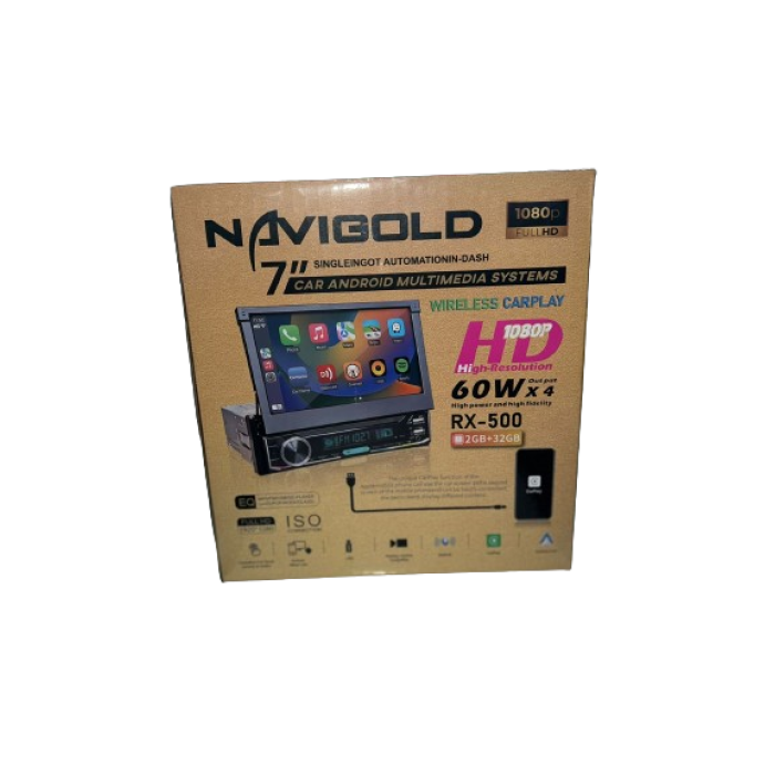 Navigold RX-500 Android Multimedya, FM, Bluetooth, CarPlay, Android Auto, Çift USB, Arka Kamera İndash