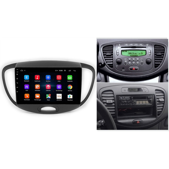 Hyundai i10 Android Multimedya Sistemi (2010-2013) 2 GB Ram 32 GB Hafıza 4 Çekirdek İphone CarPlay Android Auto Navibox