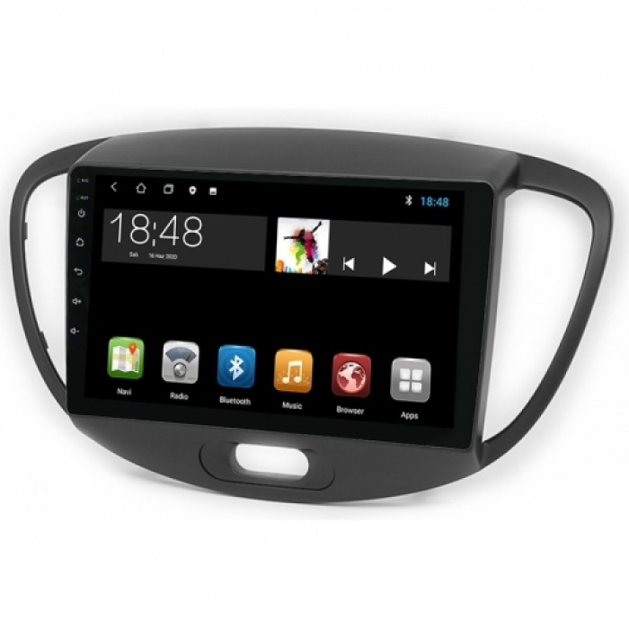 Hyundai i10 Android Multimedya Sistemi (2010-2013) 2 GB Ram 32 GB Hafıza 4 Çekirdek İphone CarPlay Android Auto Navimex Fimex