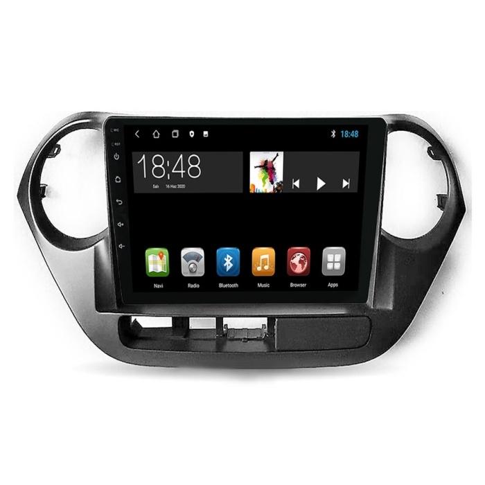 Hyundai i10 Android Multimedya Sistemi  (2014-2017) 2 GB Ram 32 GB Hafıza 4 Çekirdek İphone CarPlay Android Auto Nakamichi