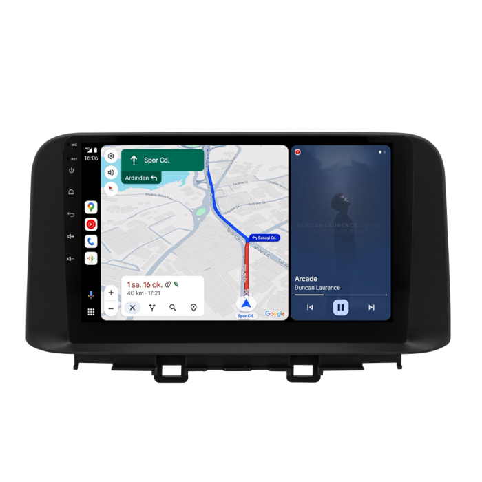 Hyundai Kona Android Multimedya Sistemi OS (2017-2023) 2 GB Ram 32 GB Hafıza 4 Çekirdek İphone CarPlay Android Auto Navimex Fimex