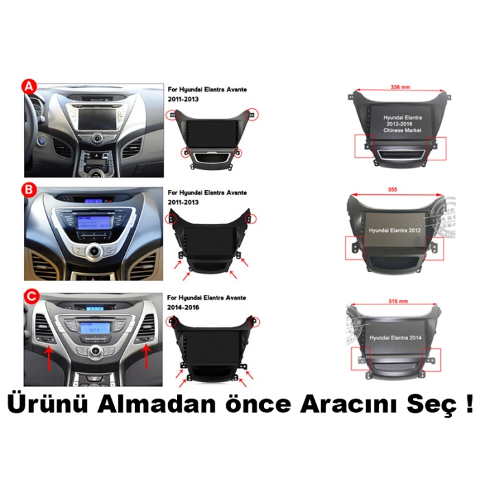 Hyundai Elantra Multimedya (2011-2016) 4 GB RAM 64 GB Hafıza 8 Çekirdek Cadence