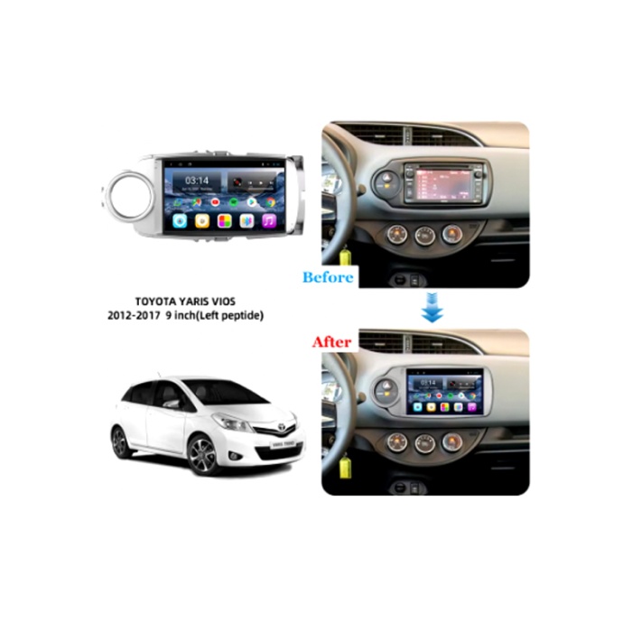 Toyota Yaris Multimedya (2012-2017) 2 GB RAM 32 GB Hafıza 4 Çekirdek Navigatör