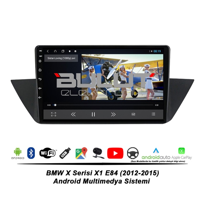 BMW X Serisi X1 E84 Android Multimedya Sistemi (2012-2015) 2 GB Ram 32 GB Hafıza 4 Çekirdek İphone CarPlay Android Auto Navibox