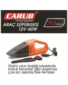 Carub Oto Süpürge 12v 60 W 3 Metre Kablo Araç Içi Süpürge