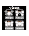 5led Dahili Pil Usb Şarj Edilebilir Kafa Feneri Lambası