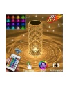 Rose Diamond Table Lamp Usb Charging Rgb Multi Totch Lamp Kumandalı Kristal Dev Masa Lambası