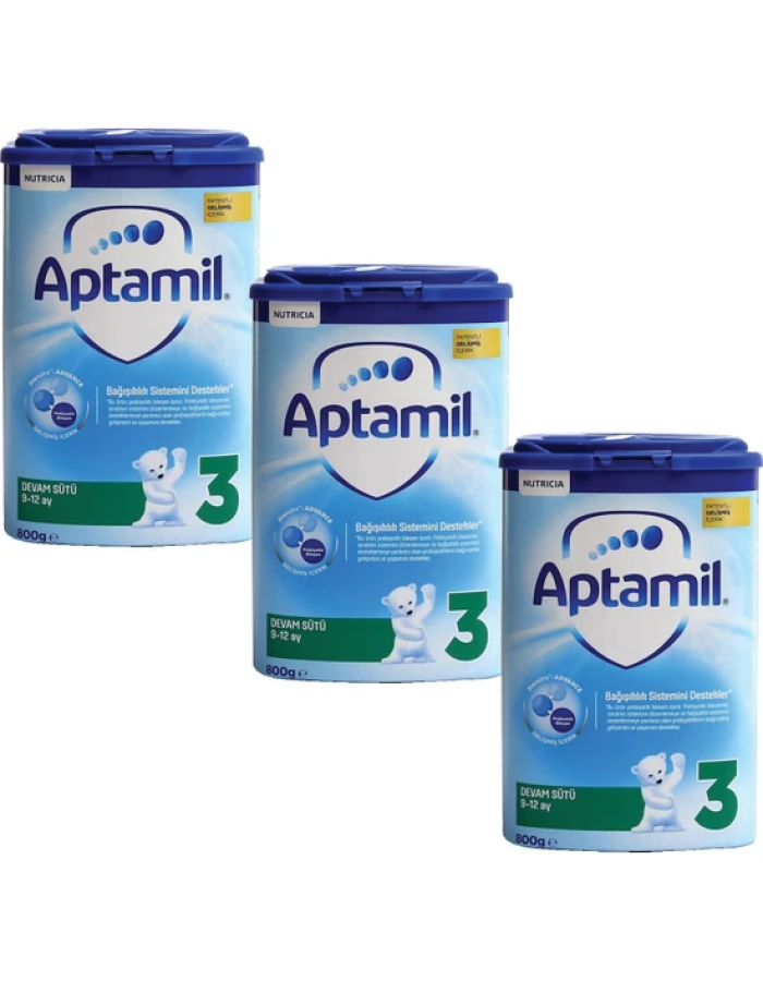 Aptamil 3 Çocuk Devam Sütü 800 gr 3lü