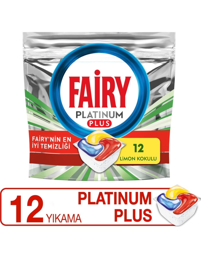 Fairy Platinum Plus 12li Bulaşık Makinası Deterjanı Tableti / Kapsülü