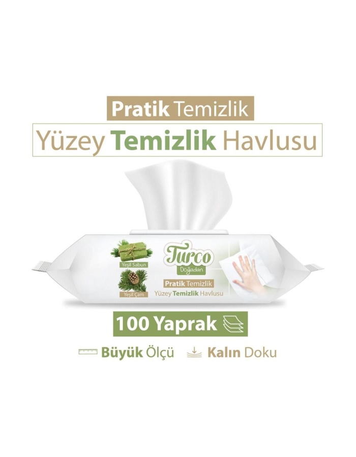 Yüzey Temizlik Havlusu 100 Yaprak 12 Adet