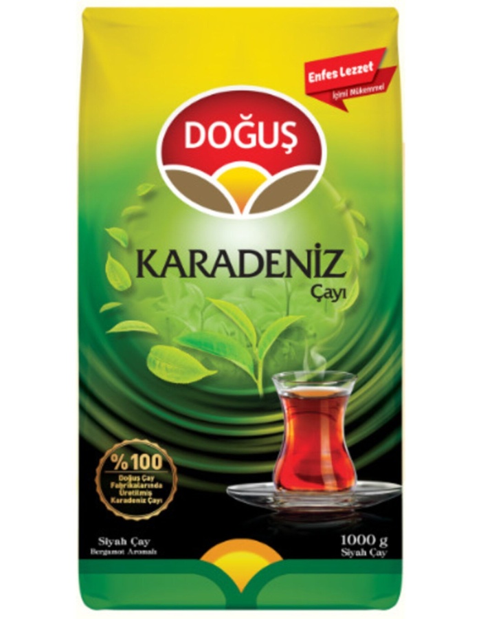 Doğuş Bergamot Karadeniz Çay 1000 Gr 3 Adet