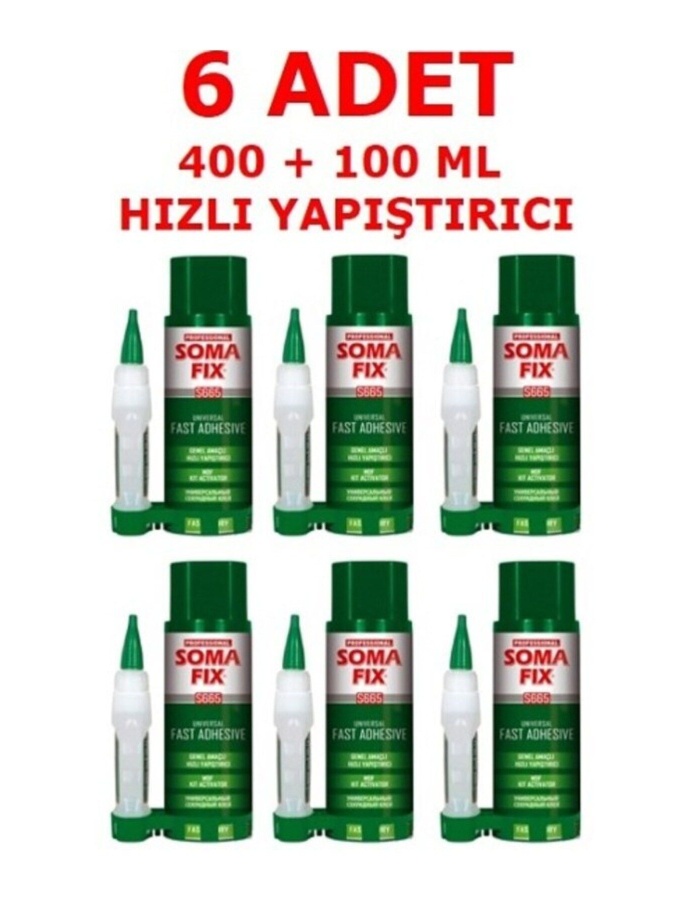 SOMAFİX S665 (6 AADET) MDF HIZLI YAPIŞTIRICI 400 ML