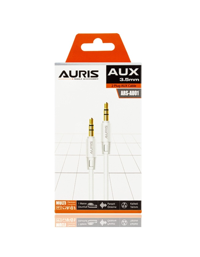 Aux 3.5mm Ses Aktarım Kablosu 1mt Ars-au01