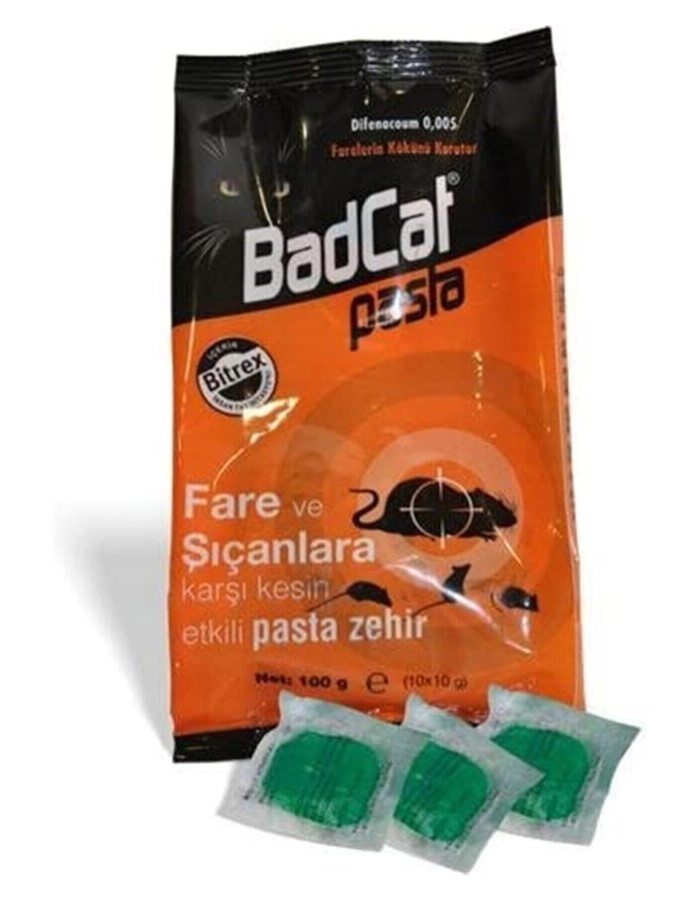 Badcat Pasta Fare Ve Sıçanlara Karşı Zehir 100gr