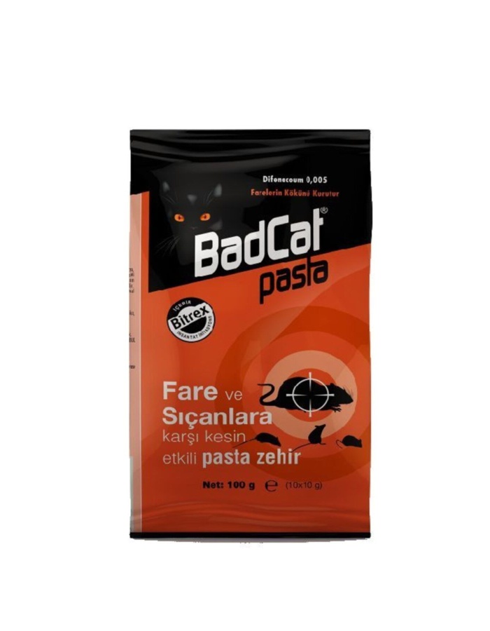 Badcat Pasta Fare Zehri 100 Gr 5 Adet (pasta Formunda Fare Zehiri)